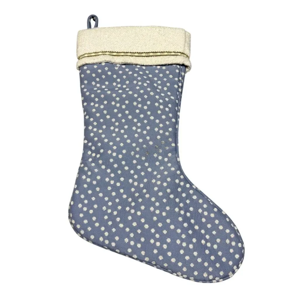 Target Blue Polka Dot Christmas Stocking